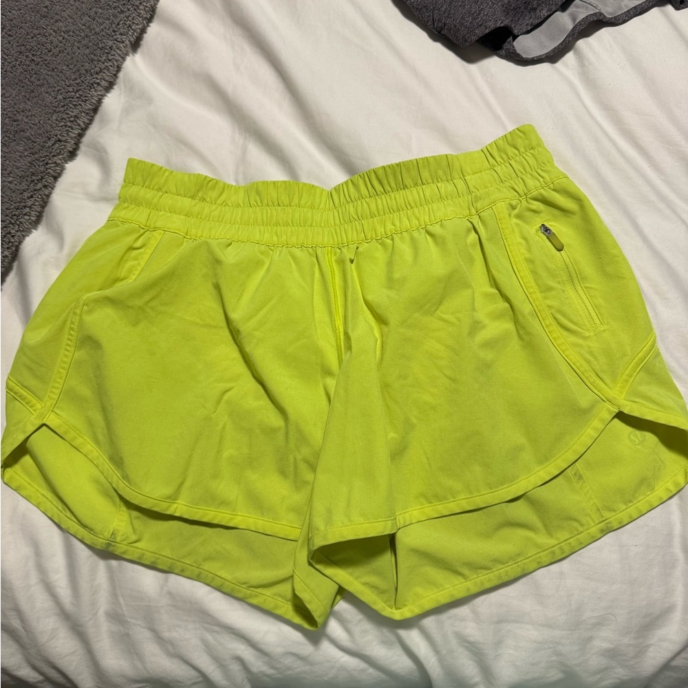 lululemon athletica Bright Yellow Athletic Shorts